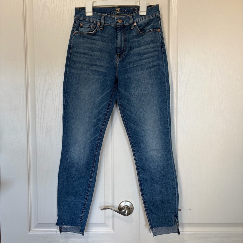 7 for all Mankind the high waist ankle skinny Size 27